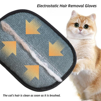 Pet Hair Remover, Electrostatic Pet Hair Removal Gloves, Reusable Cat&Dog Hair Remover for Couch, Furniture, Carpet, Car Seat.